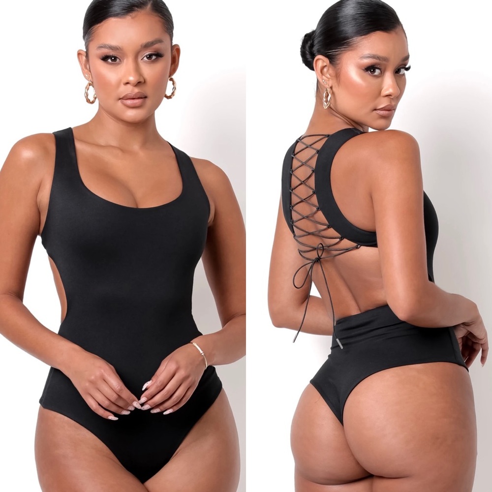 Hot Effect Bodysuit - Black XL NWT